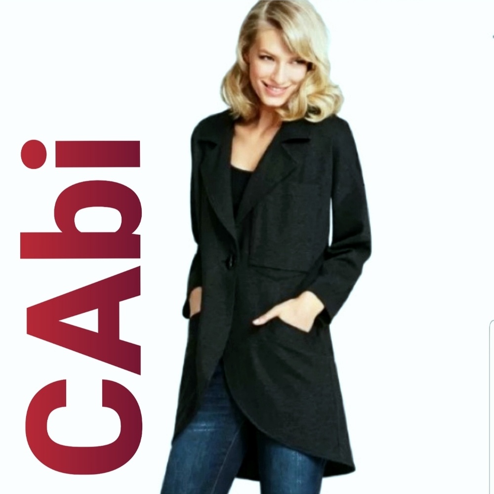CAbi Ponte Knit Lisbon Ponte Jacket Gray XS